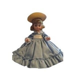 Madame Alexander Betty Blue Vintage Collectible Doll Straw Hat USA Made